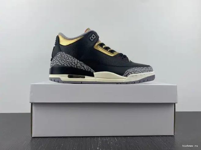 Cheap Kickmax WMNS Jordan CK9246-067 Gold 3 Air Black 0418